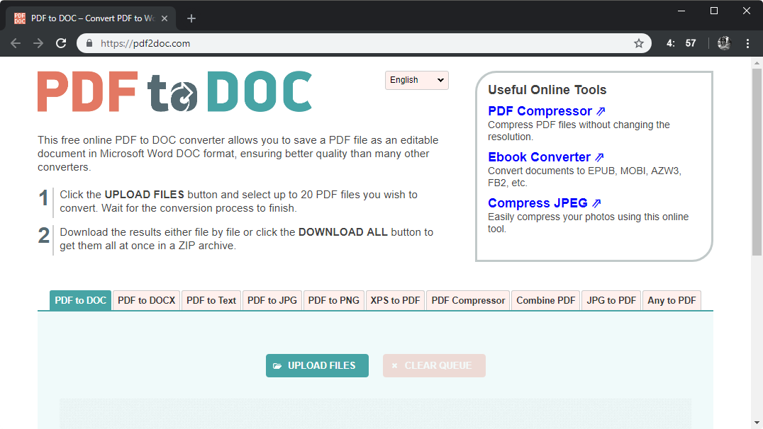zipx to pdf converter online